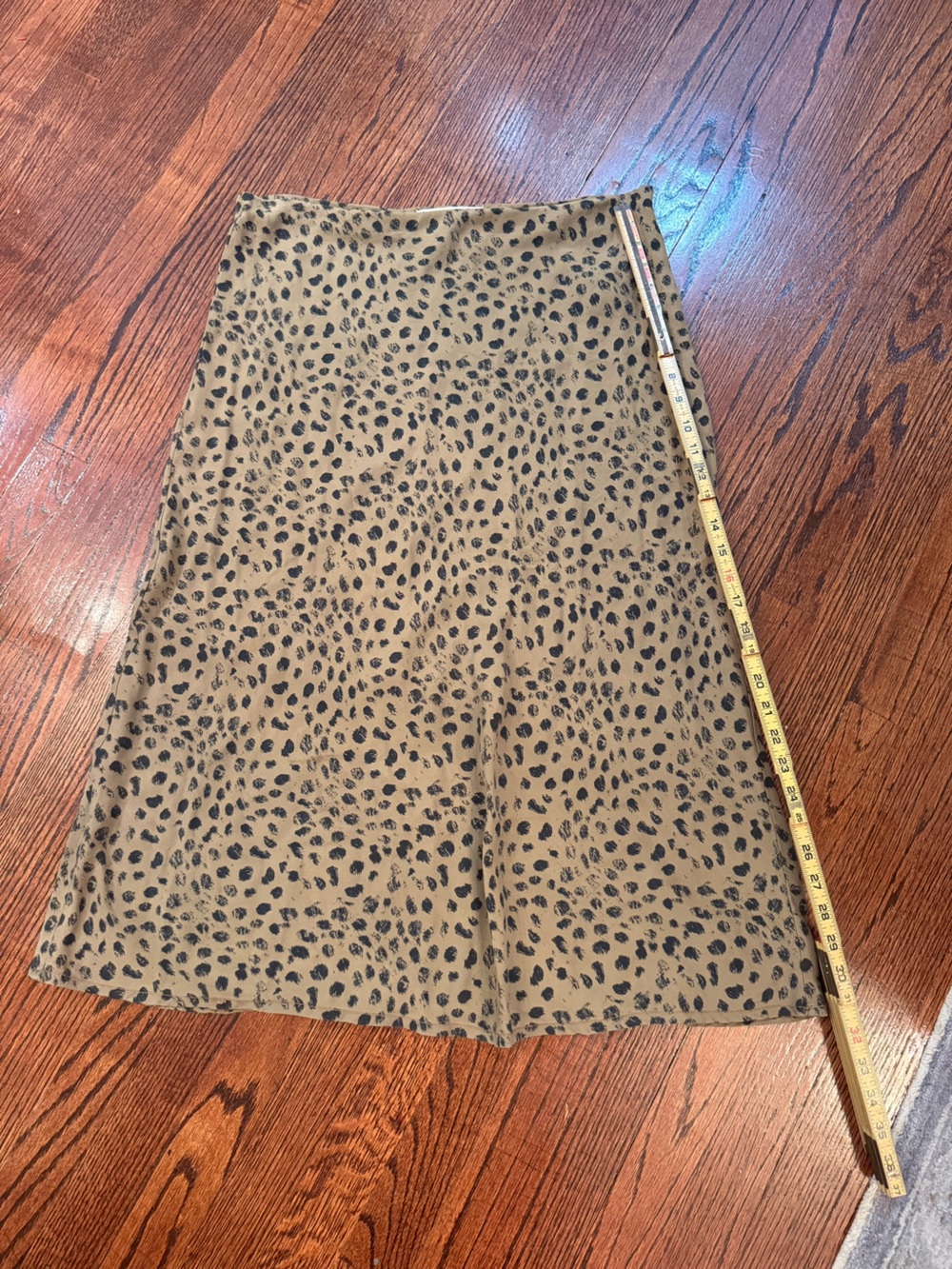 cloth & stone Leopard Print Skirt in Camel and Black Sz M
